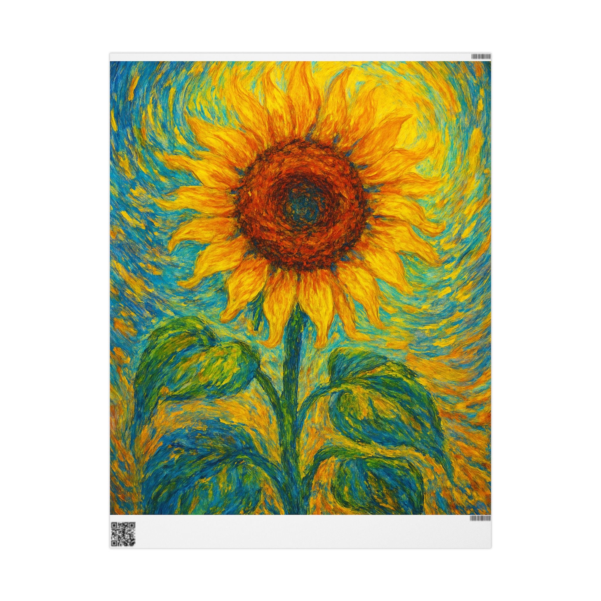 Vibrant Sunflower Wrapping Paper