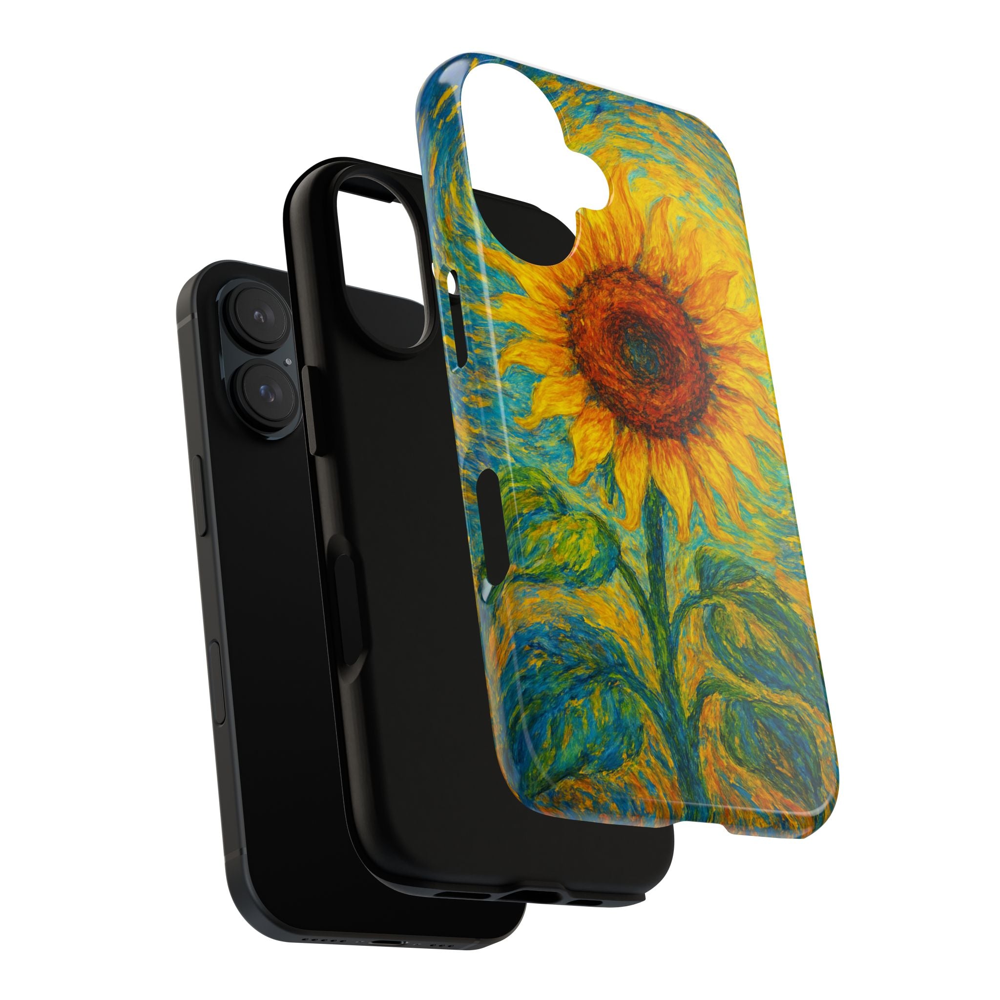 Sunflower Phone Case, Tough Cases, Floral Phone Accessories, Nature Design, Gift for Her, Spring Decor