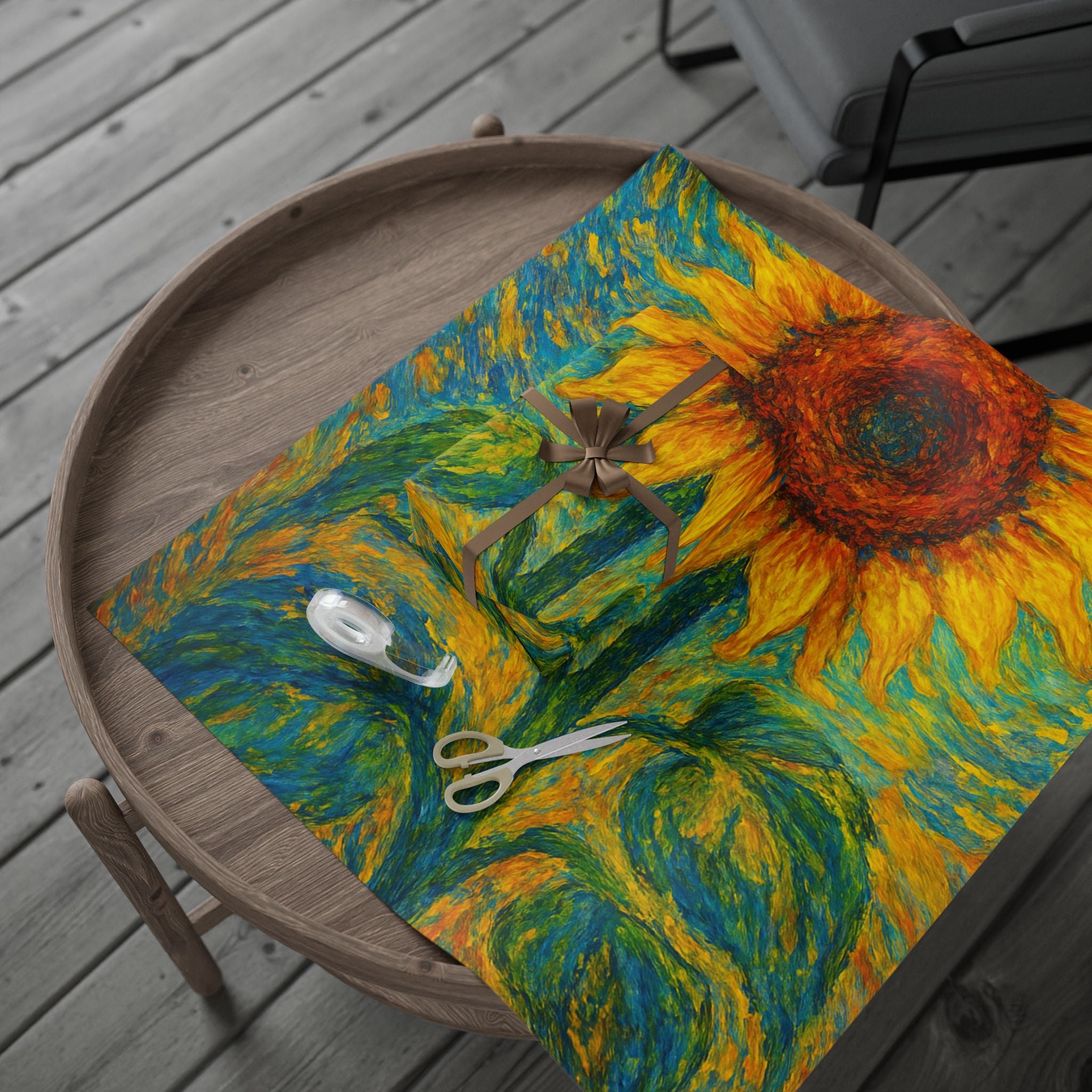Vibrant Sunflower Wrapping Paper