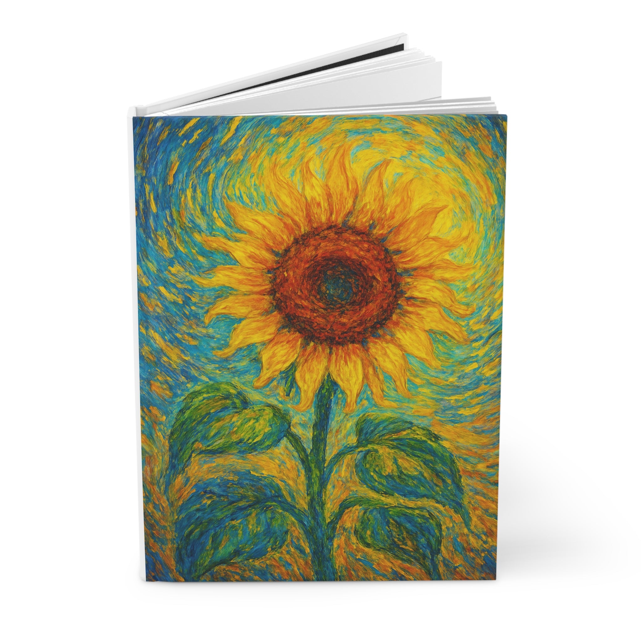 Sunflower Philosophy Journal, Inspirational Writing, Art Journal, Gift for Writers, Nature Lover's Notebook, Daily Planner