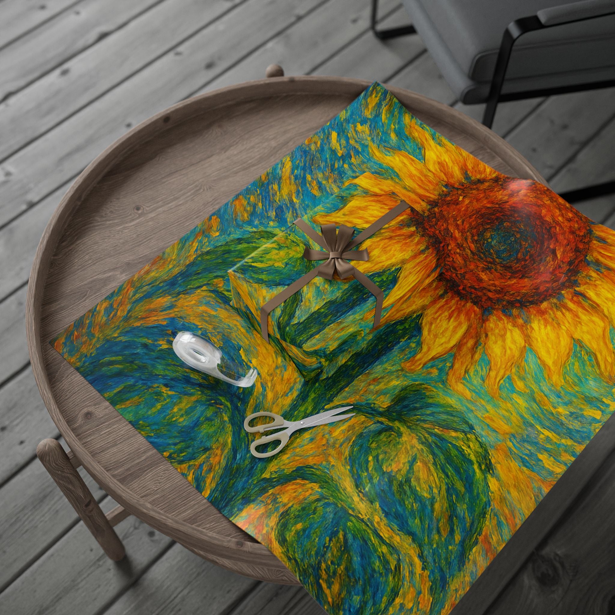 Vibrant Sunflower Wrapping Paper