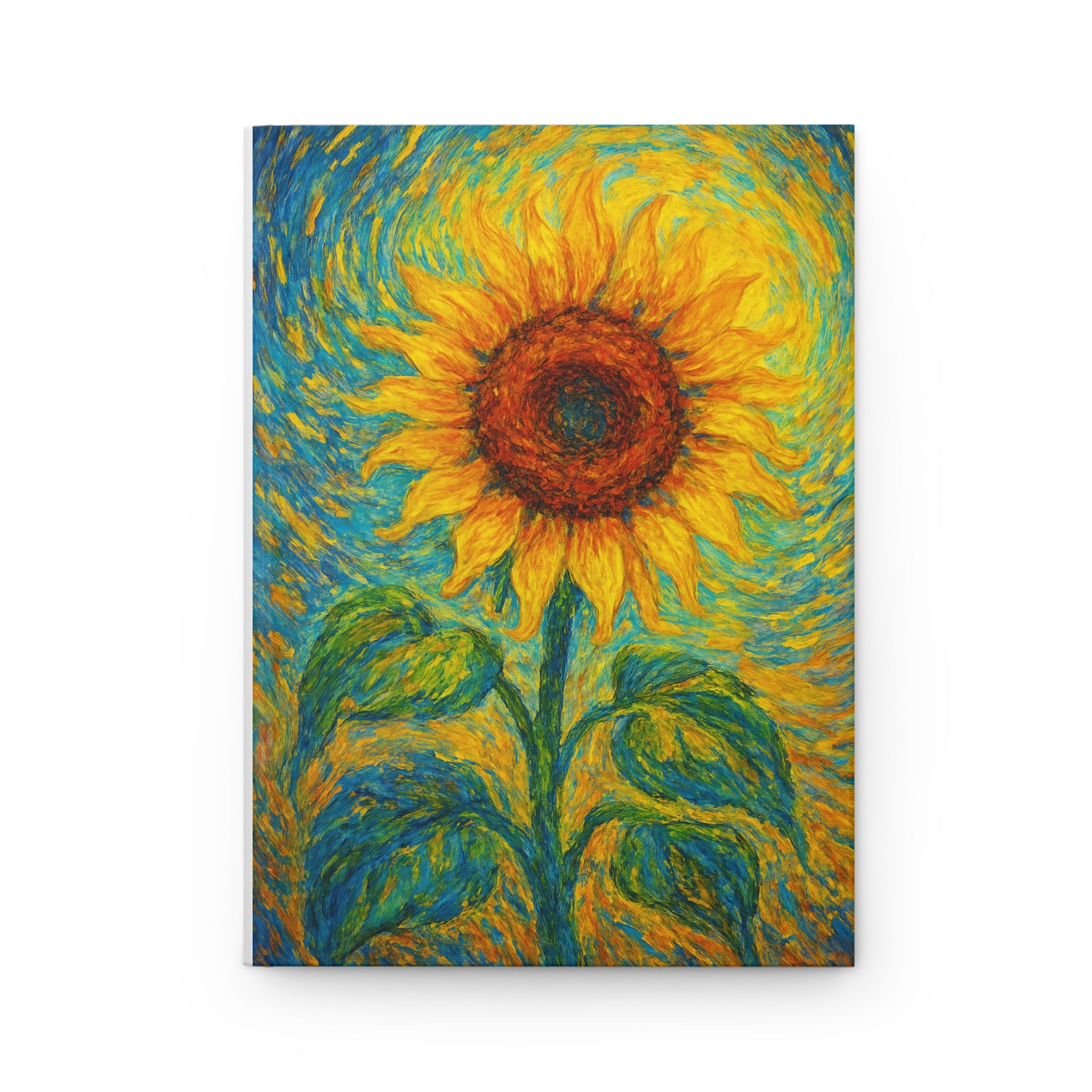 Sunflower Philosophy Journal, Inspirational Writing, Art Journal, Gift for Writers, Nature Lover's Notebook, Daily Planner