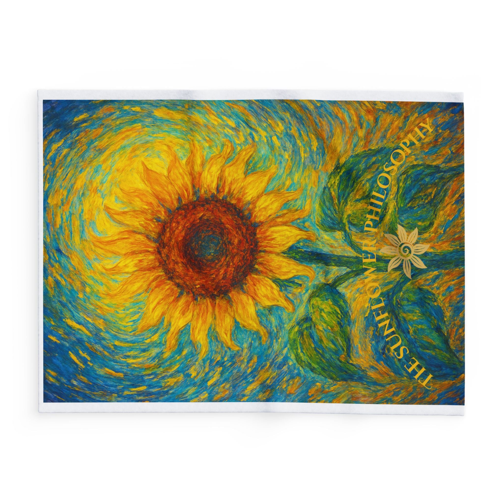 Sunflower Fleece Blanket, Cozy Throw for Home Decor, Gift for Nature Lovers, Birthday, Cozy Nights, Inspirational Art