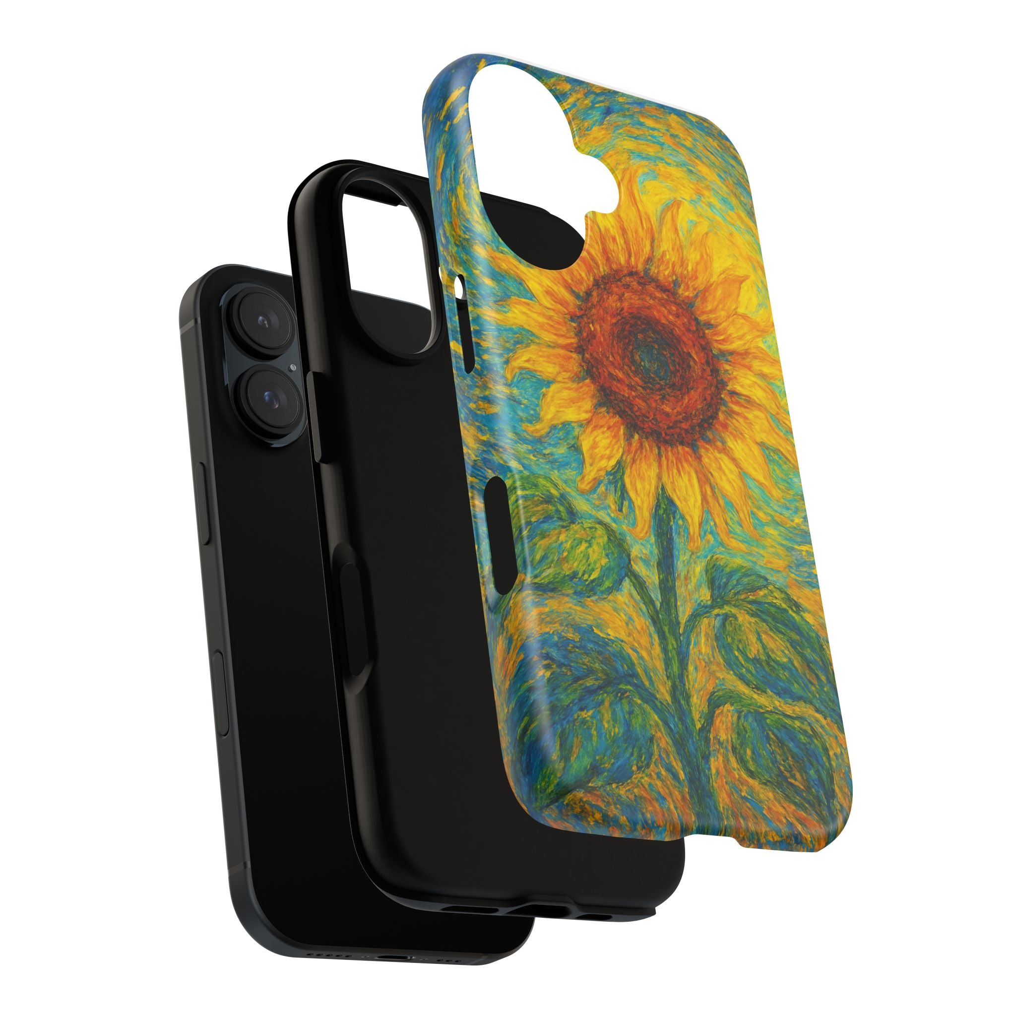 Sunflower Phone Case, Tough Cases, Floral Phone Accessories, Nature Design, Gift for Her, Spring Decor