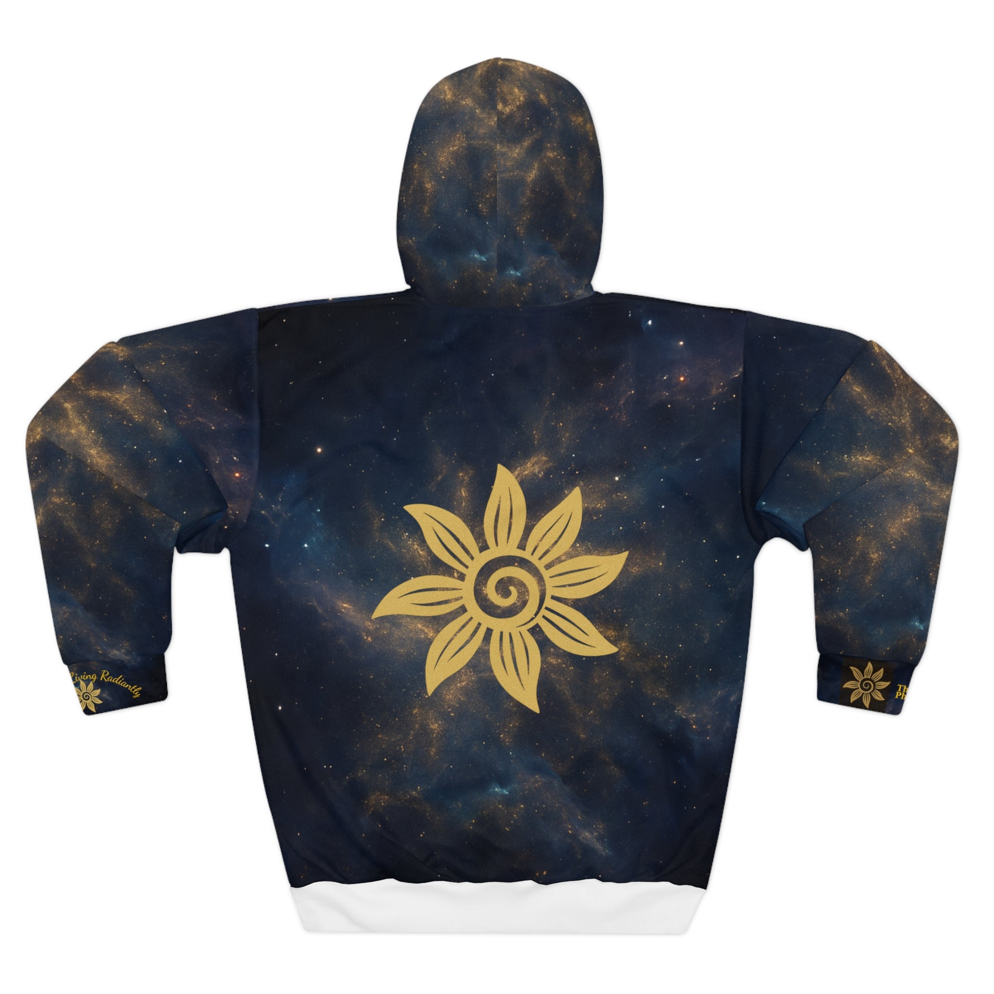 Cosmic Sunflower Unisex Pullover Hoodie | Cozy Space-Inspired Sweatshirt for Astronomers, Stargazers, Gifts, Casual Wear