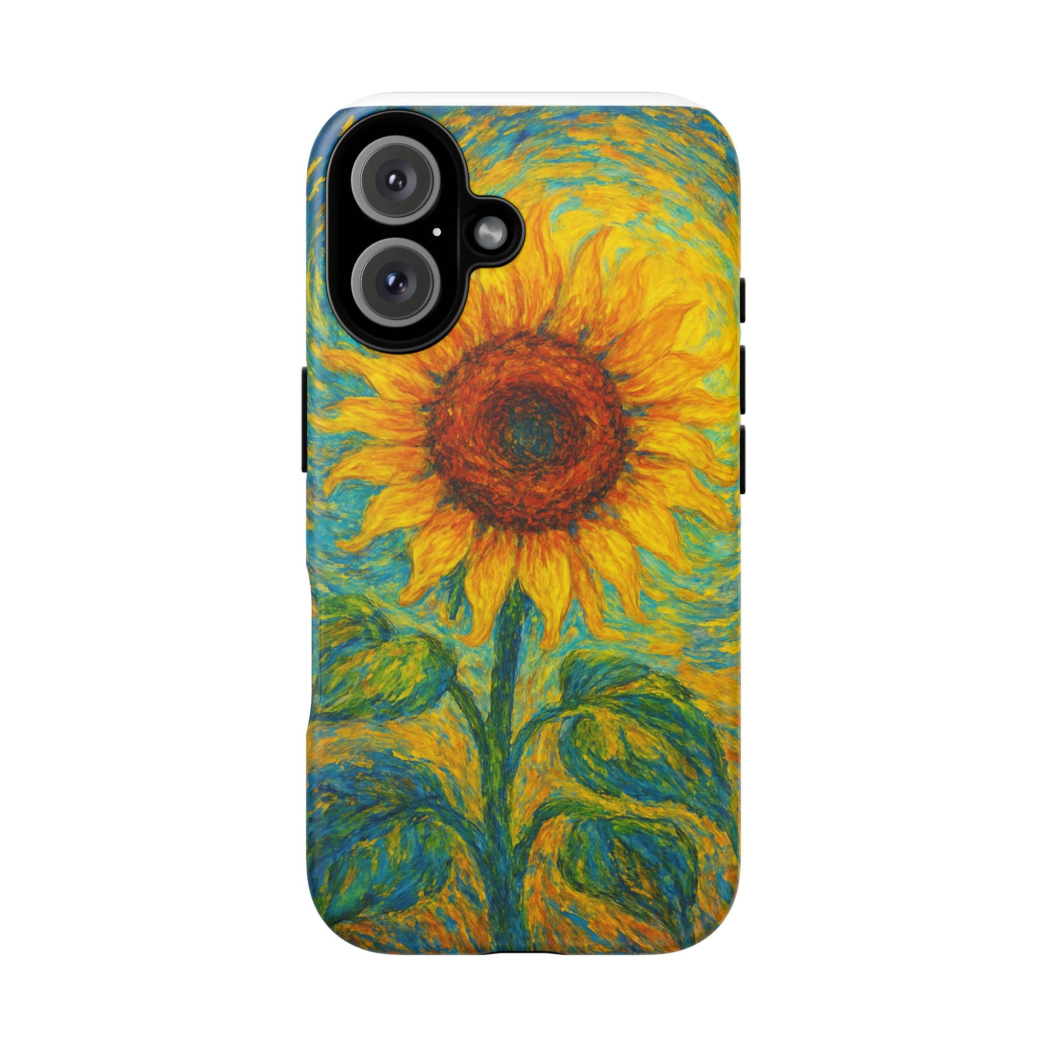 Sunflower Phone Case, Tough Cases, Floral Phone Accessories, Nature Design, Gift for Her, Spring Decor