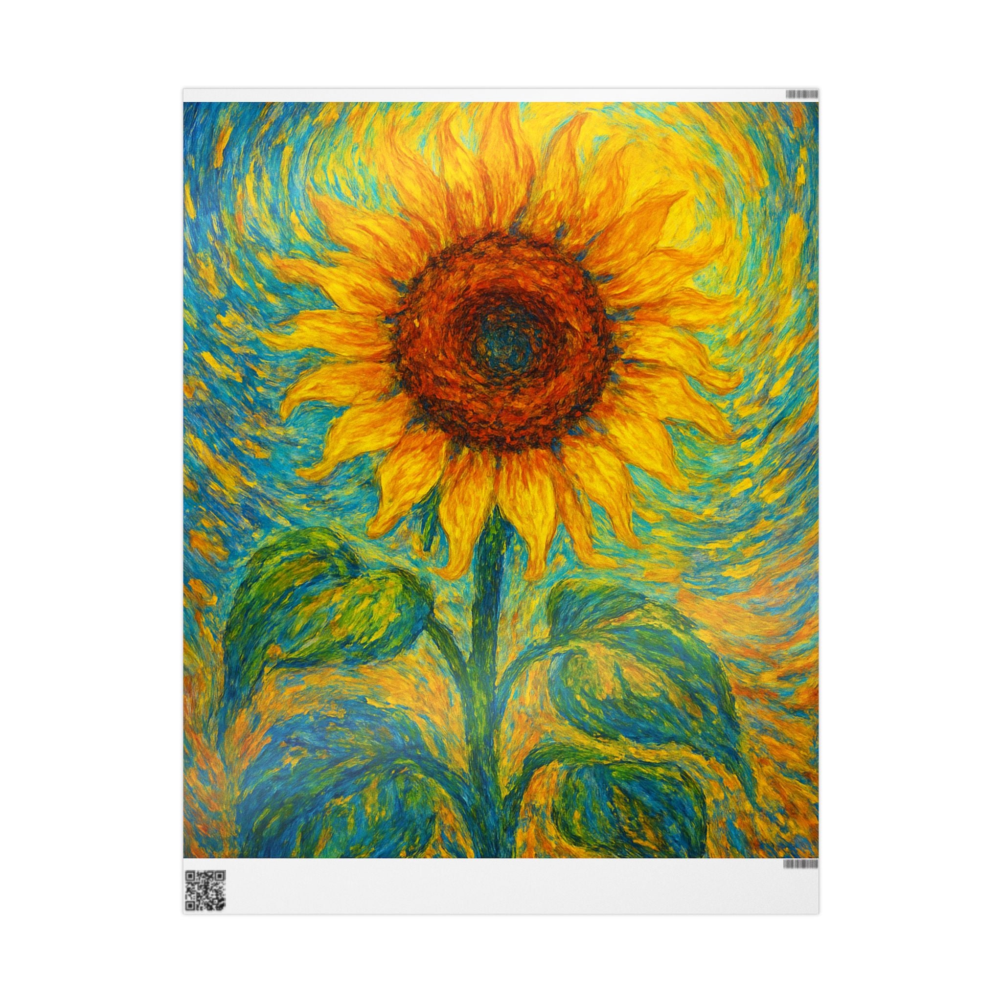 Vibrant Sunflower Wrapping Paper