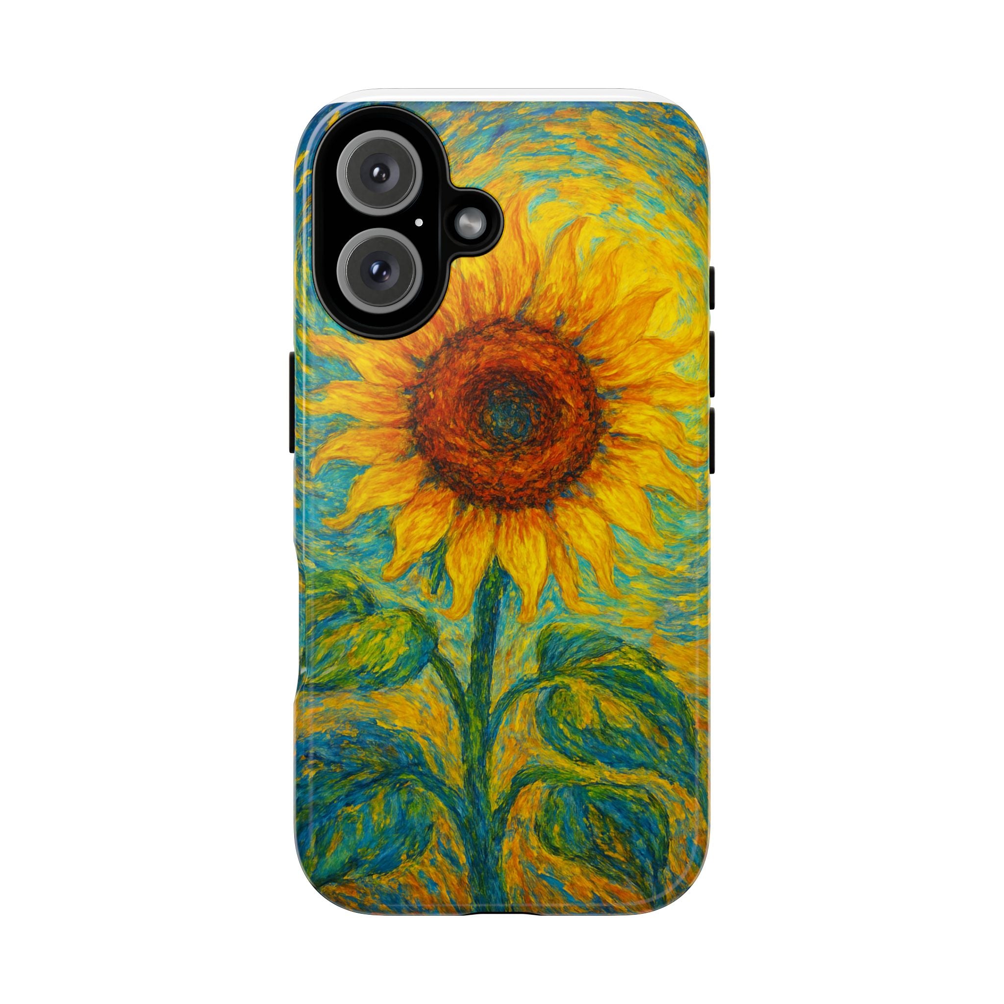 Sunflower Phone Case, Tough Cases, Floral Phone Accessories, Nature Design, Gift for Her, Spring Decor