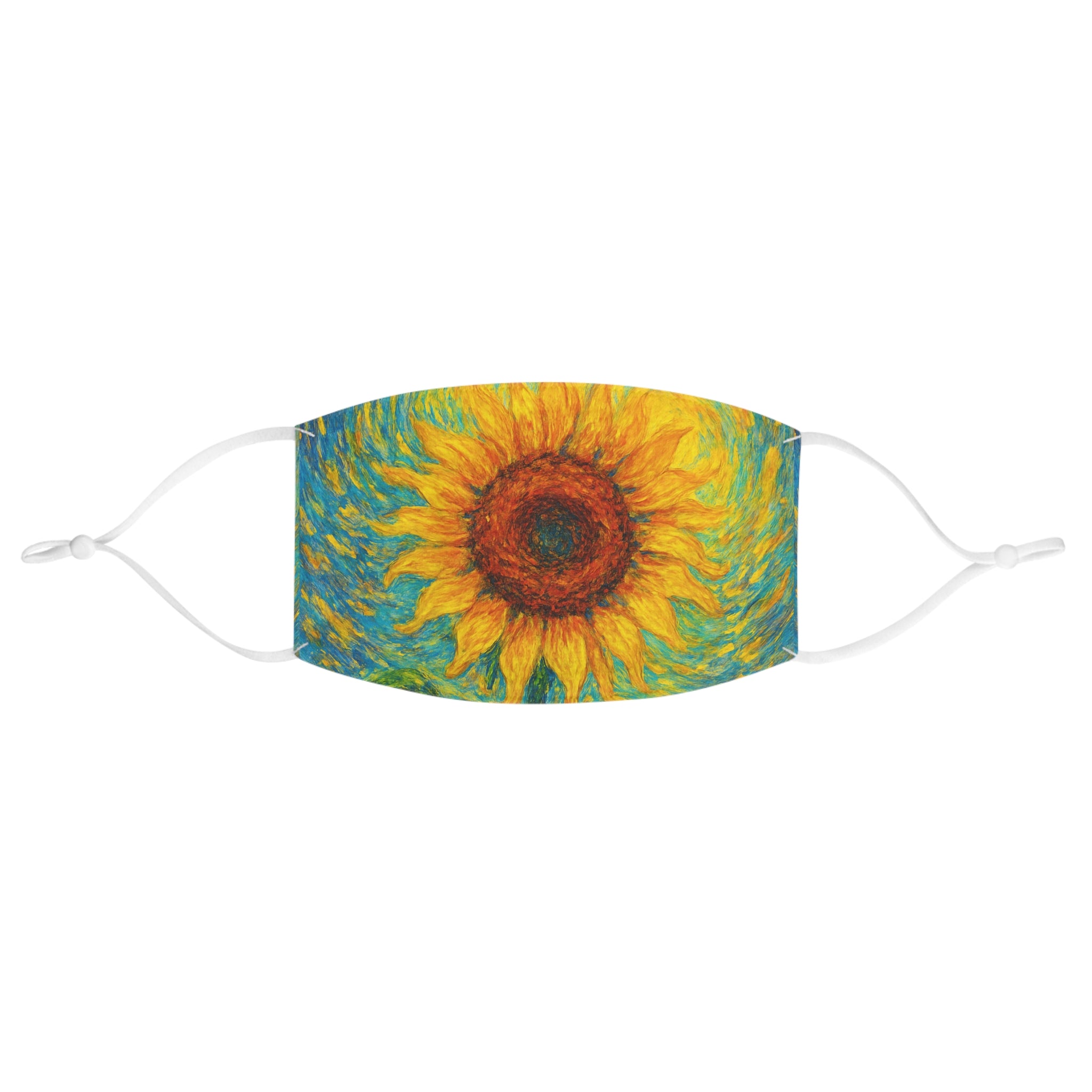 Sunflower Fabric Face Mask - Vibrant Floral Design for Daily Wear