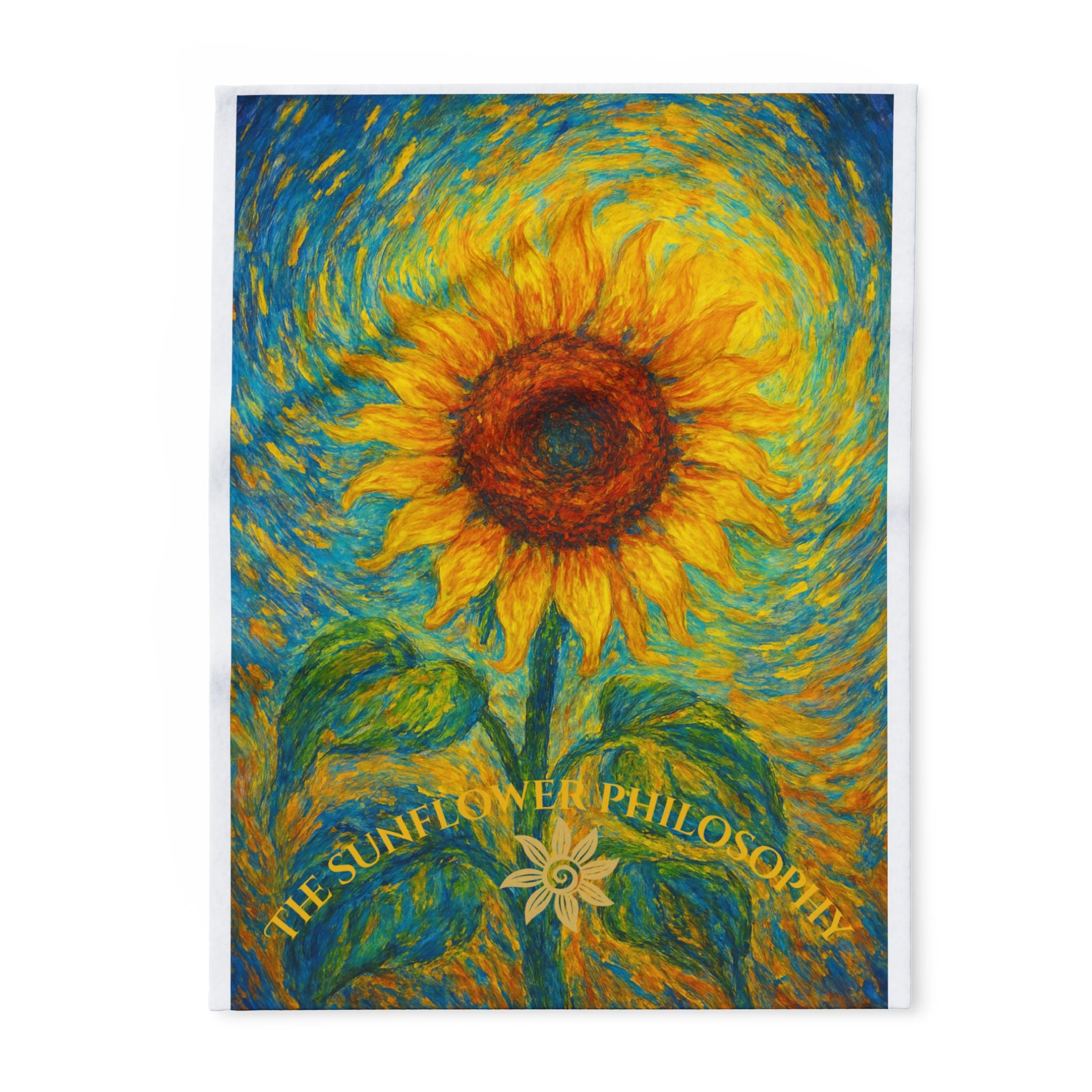 Sunflower Fleece Blanket, Cozy Throw for Home Decor, Gift for Nature Lovers, Birthday, Cozy Nights, Inspirational Art