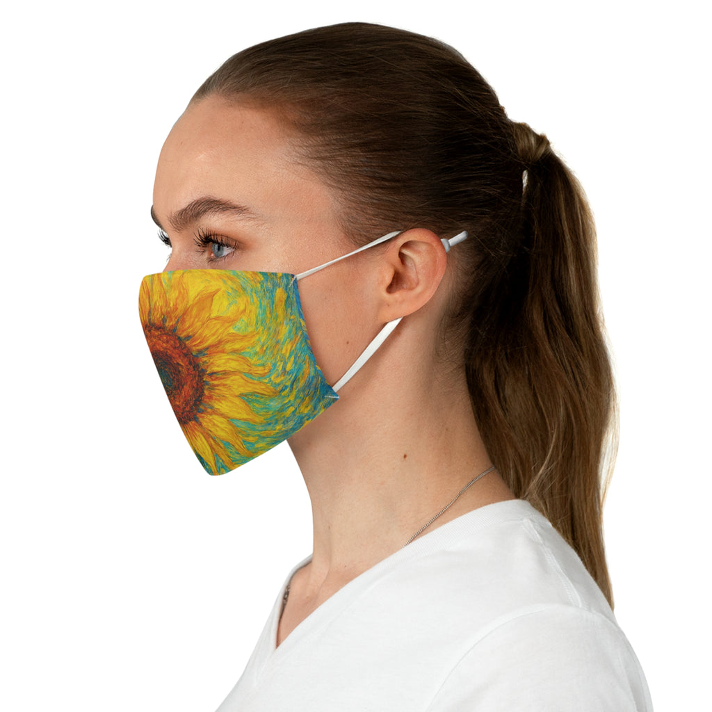 Sunflower Fabric Face Mask - Vibrant Floral Design for Daily Wear